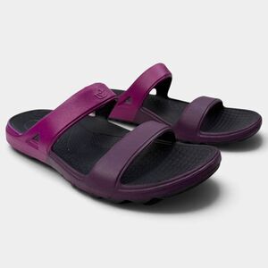 Spenco Fusion II Slim Women's 9 Purple Pink Orthotic Recovery Slide Sandals